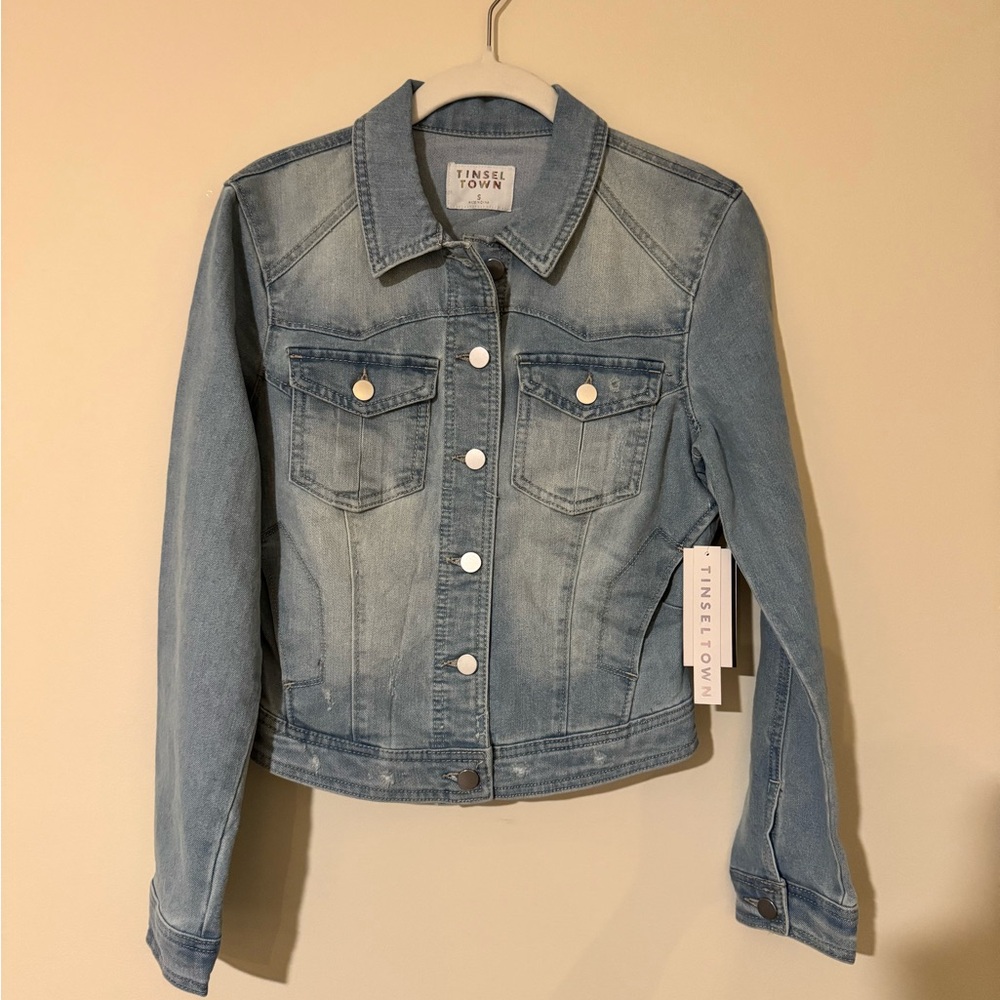 NWT Sky Blue Denim Jacket